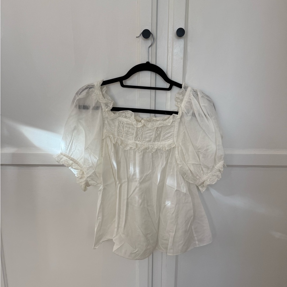 Doen Frances Top in Salt Lace 🧂